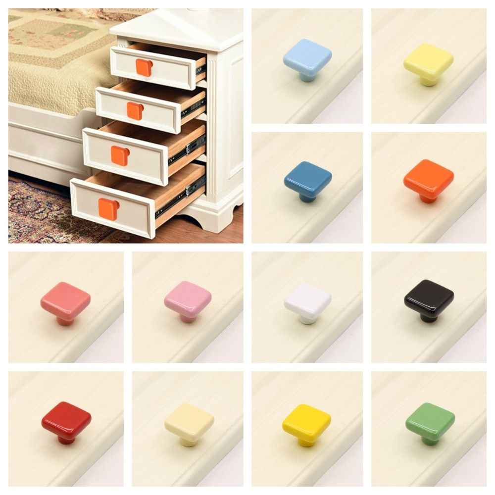 Furniture Hardware Factory - Prostota Kolorowe ceramiczne uchwyty z pojedynczym