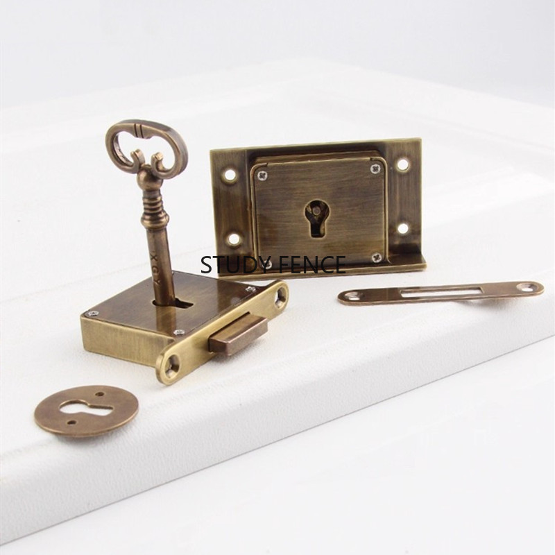 1 szt. Antyczny metalowy zamek – Furniture Hardware Lock recenzja i cena
