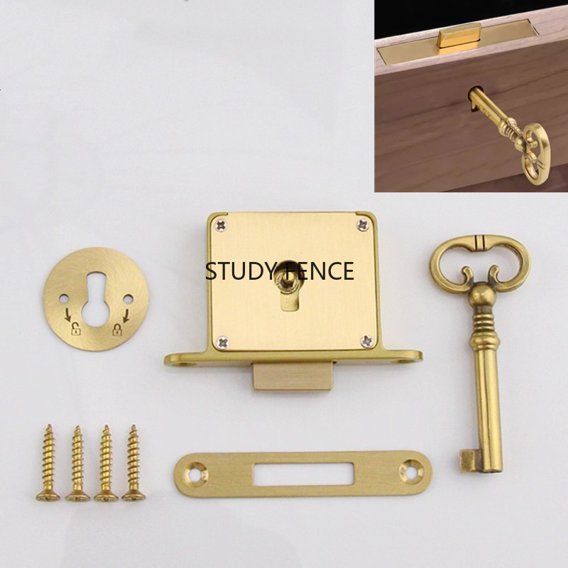 1 szt. Antyczny metalowy zamek – Furniture Hardware Lock recenzja i cena
