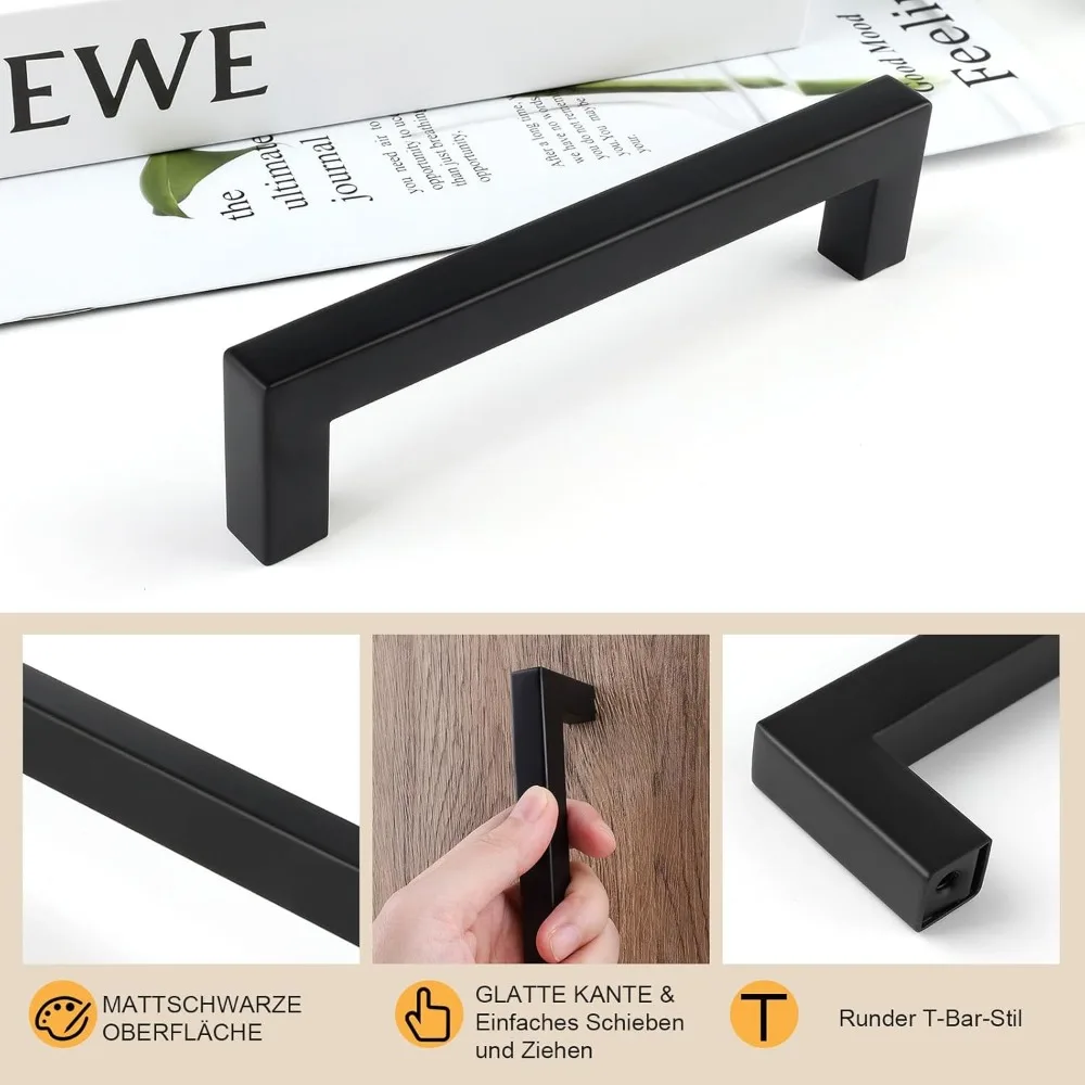 6/18 szt. Kwadratowe uchwyty m – Furniture Hardware Factory recenzja i cena