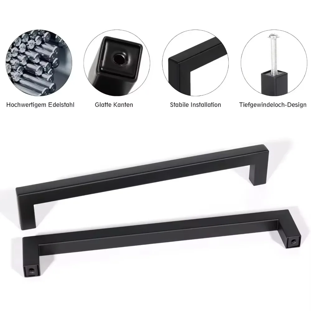 6/18 szt. Kwadratowe uchwyty m – Furniture Hardware Factory recenzja i cena